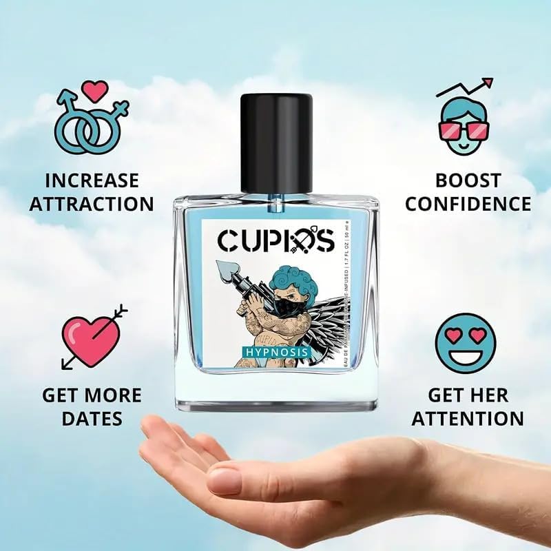 Cupid Fragrances Original Cologne for Men with Unique Scent Formula 50ml Perfume, Long Lasting Fragrances