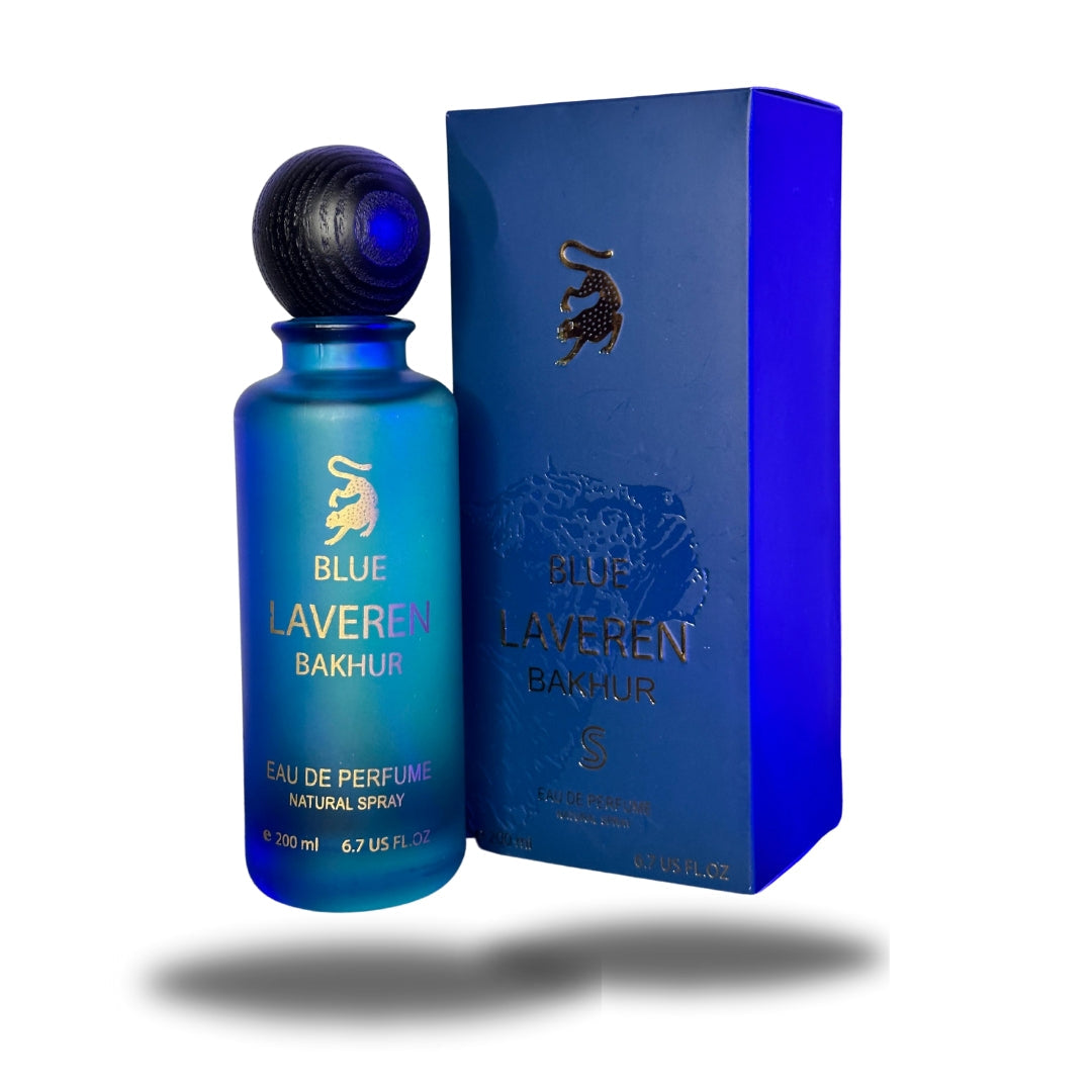 Blue Laverne Bakhur Perfume/Fragrance 200ml | عطر لافيرن بلو بخور - 200 مل للرجال والنساء