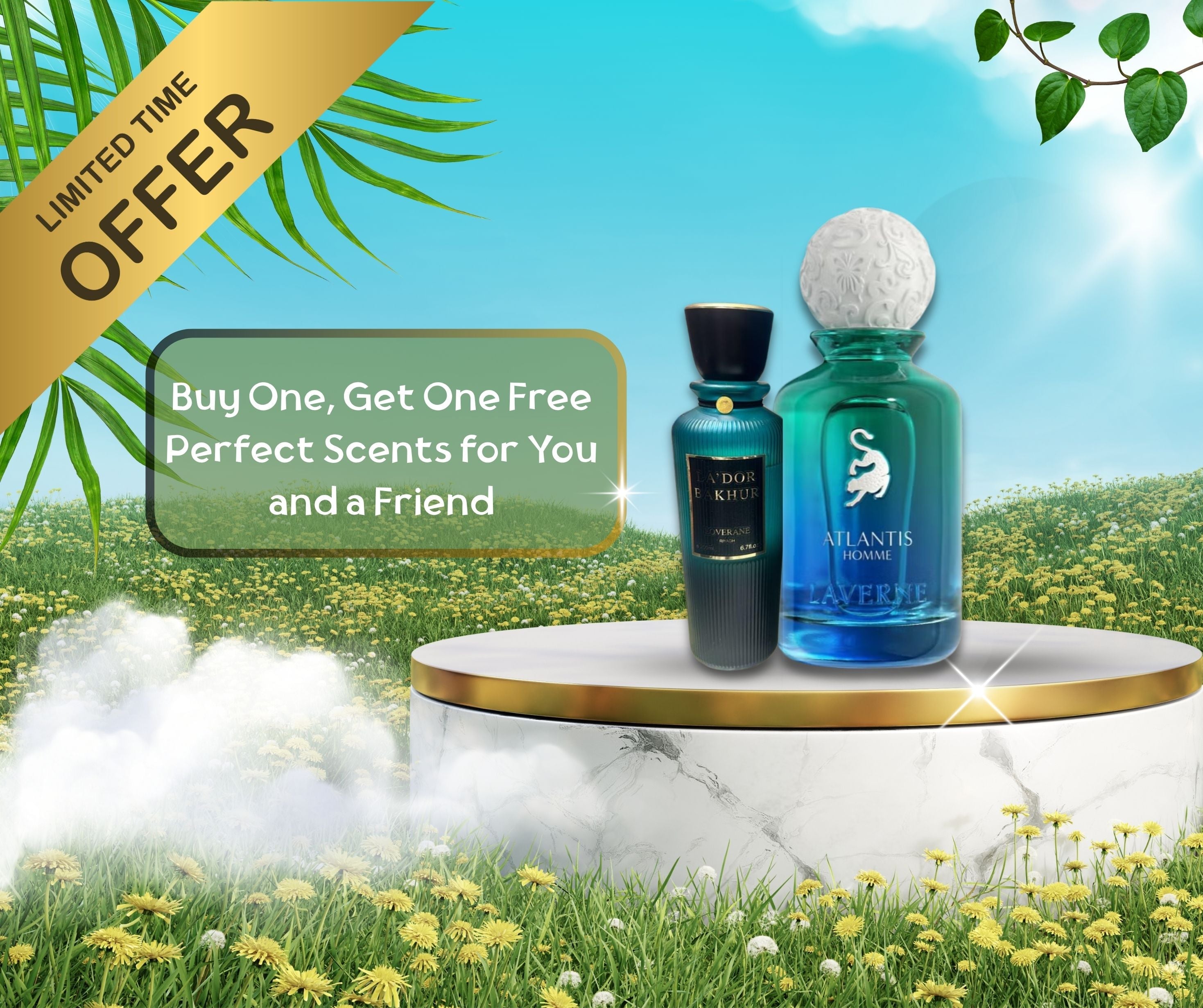 Blue Laverne Bakhur Perfume + Blue Lador Bakhur Perfume| عطر لافيرن بلو بخور - 200 مل للرجال والنساء